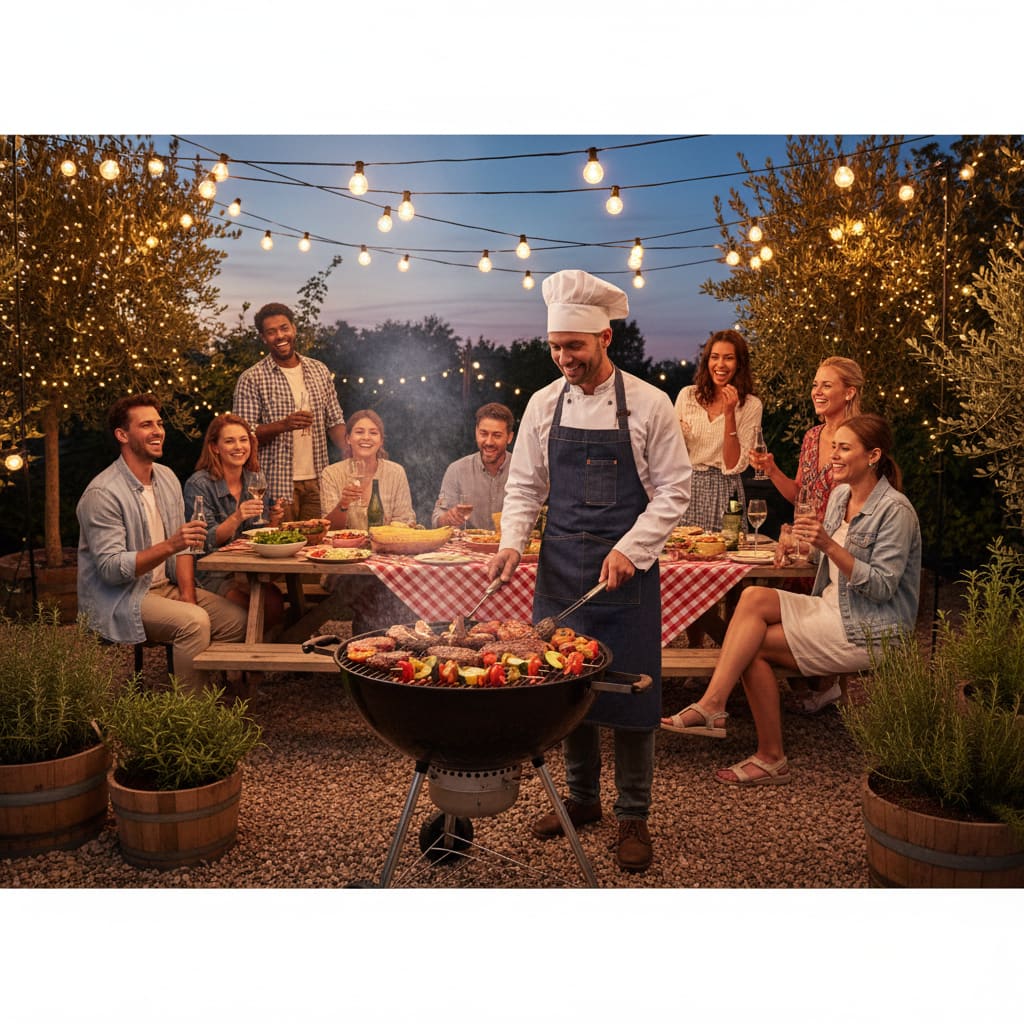 Outdoor barbecue event in Wien